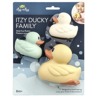 itzy ritzy игрушка для ванны Ducky Family 3 шт