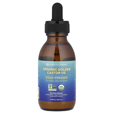 Органическое золотое касторовое масло холодного отжима, 100 ml