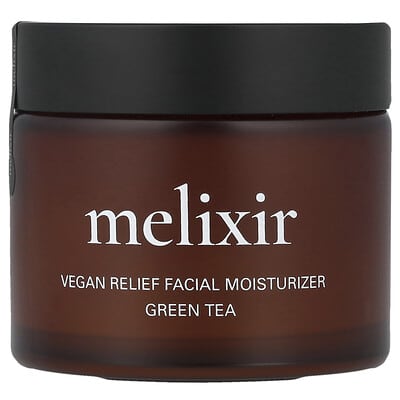 Melixir Vegan Relief увлажняющий крем для лица с зеленым чаем, 2.7 fl oz (80 ml)