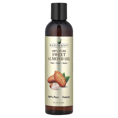 100% чистое масло сладкого миндаля, 8 fl oz (236 ml)