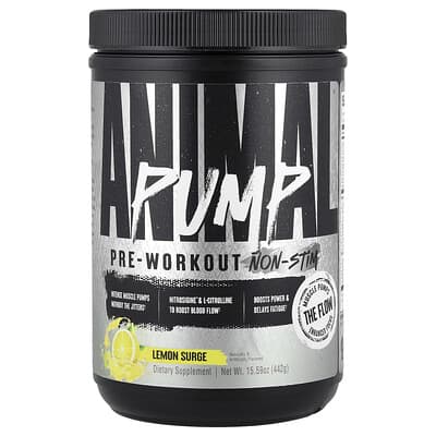 Pump™ Pre-Workout, Non-Stim, Lemon Surge, 15.59 oz (442 g)