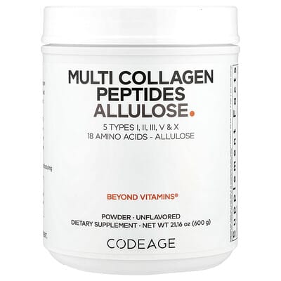 Multi Collagen Peptides Allulose, без вкуса, 21.16 oz (600 g)