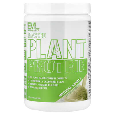 Stacked Plant Protein, Natural Vanilla, 0.66 lb (300 g)
