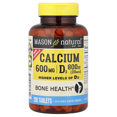 Calcium with D3, 200 Tablets