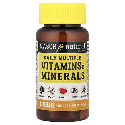 Daily Multiple Vitamins & Minerals, 60 Tablets