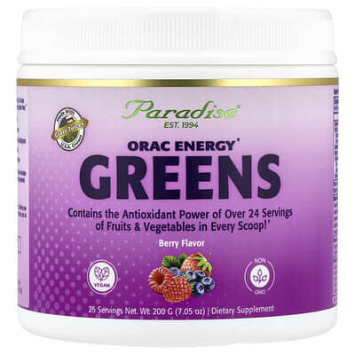 Зеленые суперфуды ORAC Energy®, ягоды, 7.05 oz (200 g)