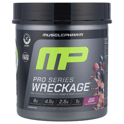 Предтренировочный комплекс Pro Series Wreckage™, Sour Berry, 15.5 oz (440 g)