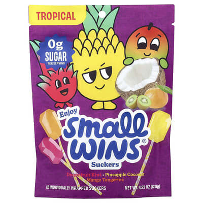 Suckers, Tropical Fruit, 12 Count, 4.23 oz (120 g)