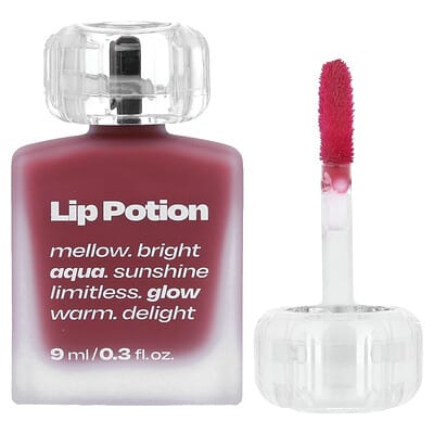 Lip Potion Aqua Glow, No.6 Grape Sherbet, 0.3 fl oz (9 ml)