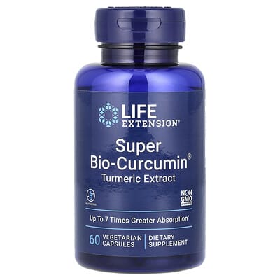 Экстракт куркумы Super Bio-Curcumin®, 60 вегетарианских капсул (400 mg на капсулу)