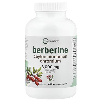 Berberine, 240 вегетарианских капсул