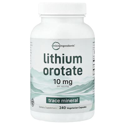 Литий орорат, 240 вегетарианских капсул (5 mg per Capsule)