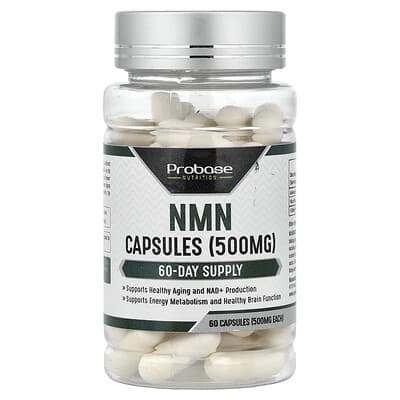 NMN, 500 mg, 60 Capsules