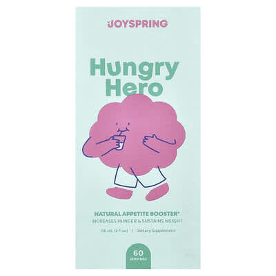 Натуральный стимулятор аппетита JoySpring Hungry Hero, 2 fl oz (60 ml)