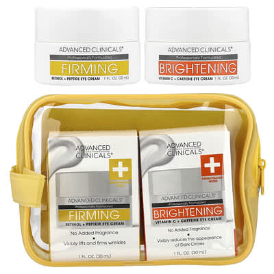 Набор Advanced Clinicals Eye Cream, Firming & Brightening, 2 предмета