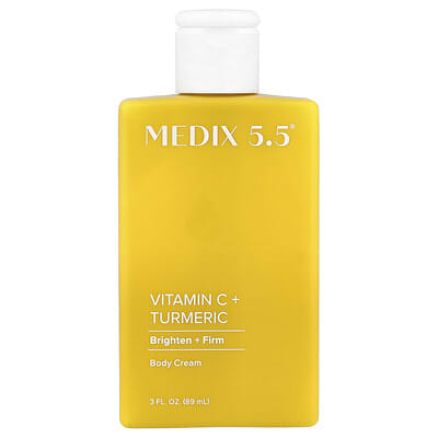 Body Cream, Vitamin C + Turmeric, 3 fl oz (89 ml)