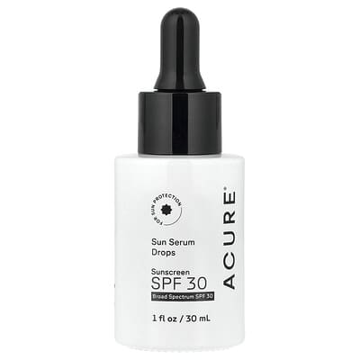 Сыворотка-солнцезащитный крем Sun Serum Drops SPF 30 1 fl oz (30 ml) ACURE