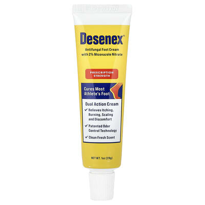Antifungal Foot Cream with 2% Miconazole Nitrate, Clean Fresh, 1 oz (28 g)
