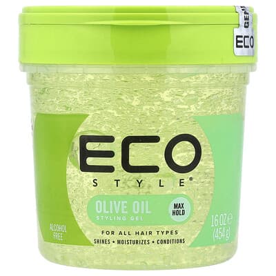 Гель для укладки Max Hold, для всех типов волос, Olive Oil, 16 oz (454 g)