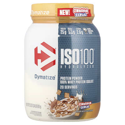 Изолят сывороточного протеина ISO100® Hydrolyzed, корица, 1.34 lb (610 g)