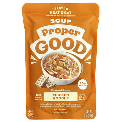 Ready To Heat & Eat, Chicken Noodle Soup, 12 oz (340 g)