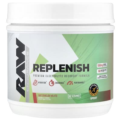 Напиток Endurance Replenish, арбузный мохито, 27.51 oz (780 g)