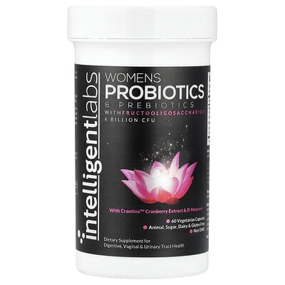 Женские пробиотики и пребиотики Intelligent Labs, 60 Vegetarian Capsules