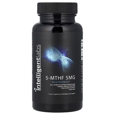 5-MTHF, 5 mg, 60 вегетарианских капсул