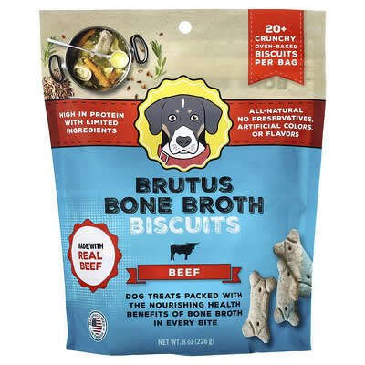 Brutus Bone Broth лакомство для собак, говядина, 8 oz
