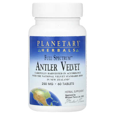 Planetary Herbals Full Spectrum™ Antler Velvet 60 таблеток