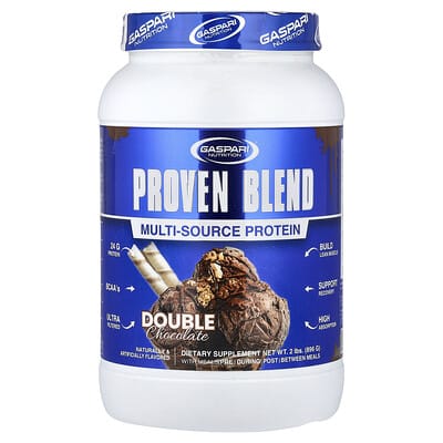 Gaspari Nutrition Proven Blend протеин, двойной шоколад, 2 lbs (896 g)