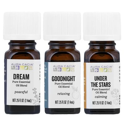 Набор эфирных масел Aura Cacia Bedtime Kit, 3 шт, 0.25 fl oz