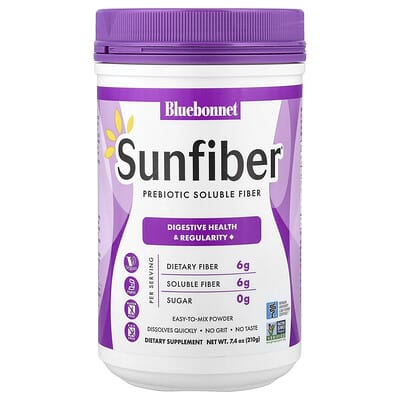 Растворимая пребиотическая клетчатка Bluebonnet Nutrition Sunfiber®, 7.4 oz (210 g)