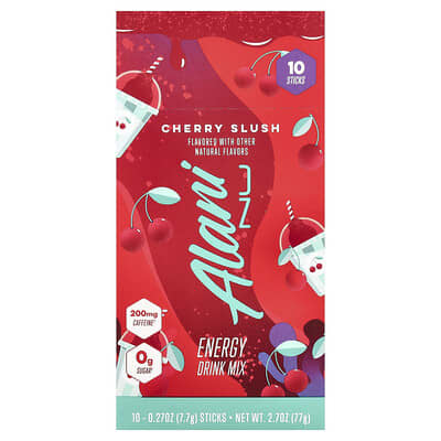 Energy Drink Mix, Cherry Slush, 10 Sticks, 0.16 oz (4.73 g) Each