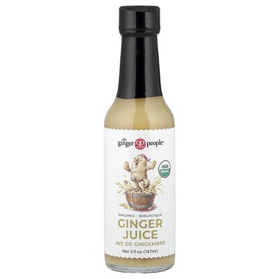 Органический имбирный сок, 5 fl oz (147 ml)