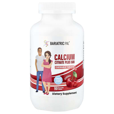 Calcium Citrate Plus 500, Cherry , 90 Chewable Tablets