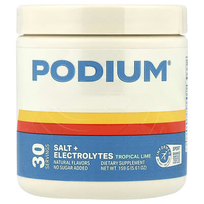 Электролит Salt + Electrolytes, Tropical Lime, 5.61 oz (159 g)