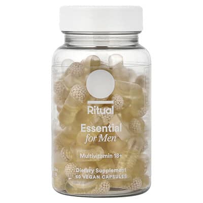 Ritual Essential For Men, мультивитамины 18+, Mint, 60 веганских капсул