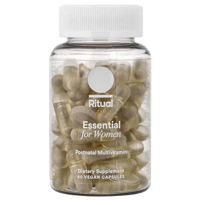 Ritual мультивитамины для женщин Postnatal, мятные, 60 веганских капсул