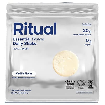 Протеиновый коктейль Ritual Essential Protein Daily Shake, Vanilla, 461 g