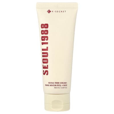 Крем Seoul 1988, муцин улитки 93% + рис, 3.38 fl oz (100 ml)