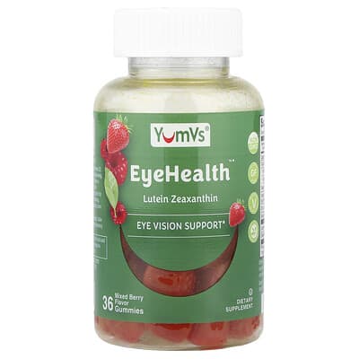 Желейные витамины YumVs Eye Health™, Mixed Berry, 36 шт.