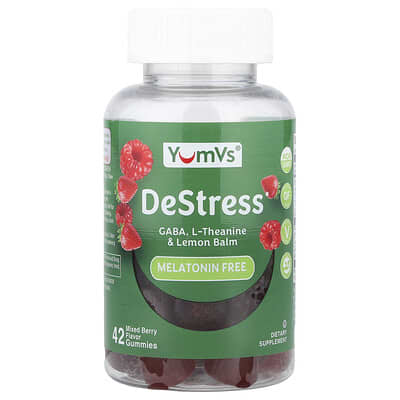 Мармеладки DeStress Gummies, без мелатонина, Mixed Berry, 42 шт