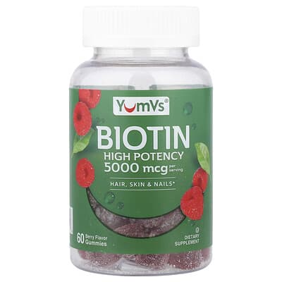Biotin Gummies витамины с черникой 60 шт