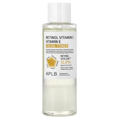 Освежающий тоник для лица с ретинолом, витамином C и витамином E, 5.41 fl oz (160 ml)