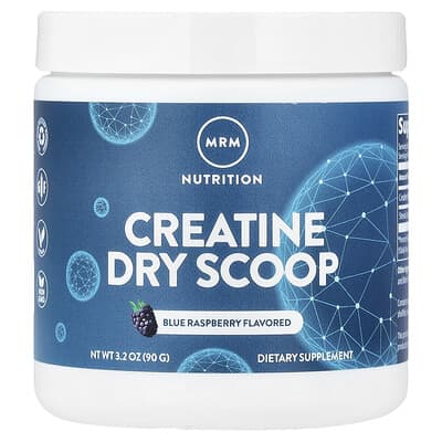 Creatine Dry Scoop, Blue Raspberry, 3.2 oz (90 g)
