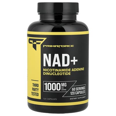 Primaforce NAD+, 120 капсул (500 mg per Capsule)