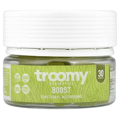 Gummies Boost, функциональные грибные жевательные конфеты, Lemon Lime, 30 шт