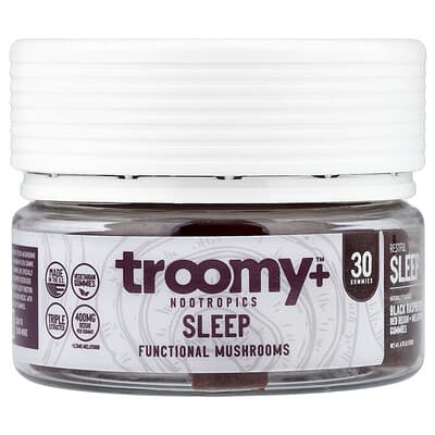 Troomy Nootropics жевательные мармеладки Sleep с функциональными грибами, черная малина, 30 шт.