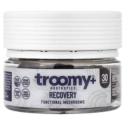 Troomy Nootropics Recovery функциональные грибные жевательные мармеладки, Harvest Berry Acai, 30 шт.